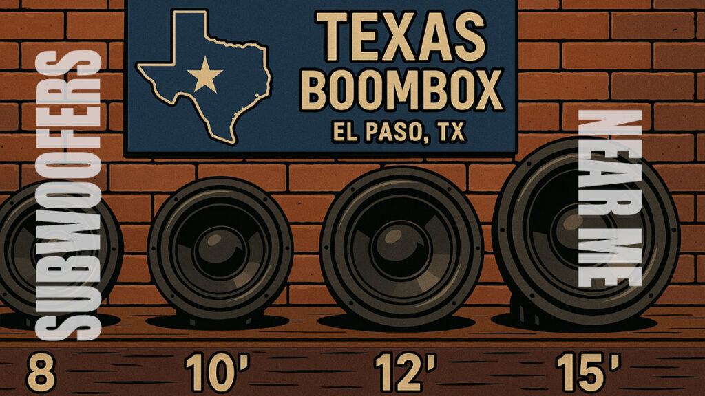 Subwoofers Near Me El Paso Texas Boombox