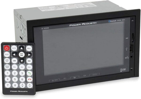 Power Acoustik PL-622HB Double DIN Digital Media Receiver w/ 6.2" Capacitive Touchscreen, Bluetooth & Android PhoneLink