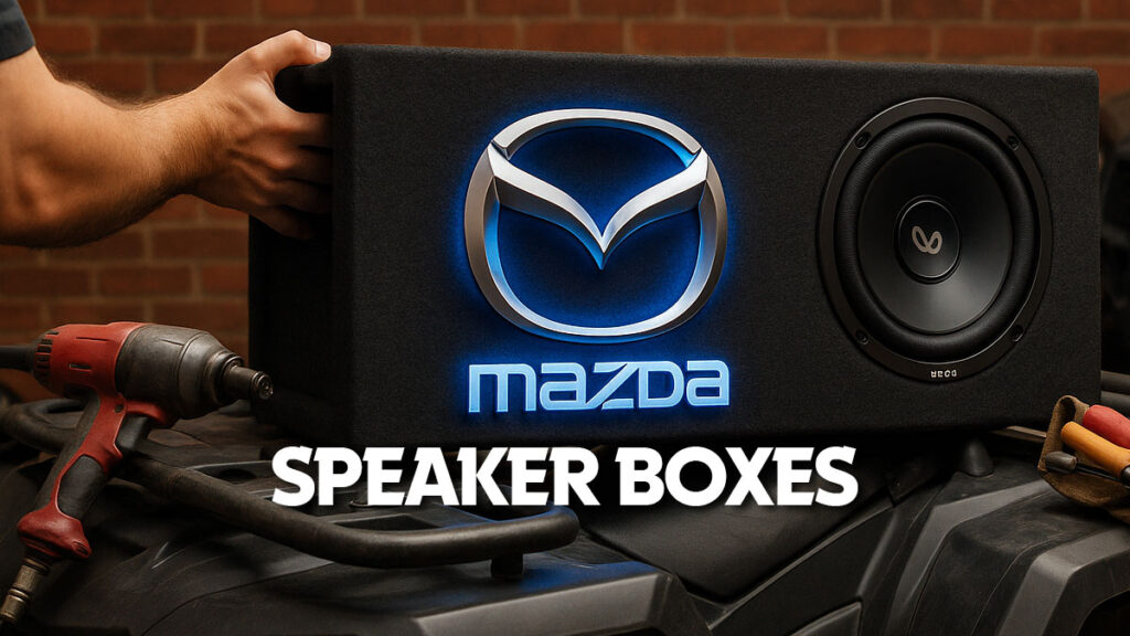 Mazda Speaker Boxes Enclosures Designed to Sound Like a Studio