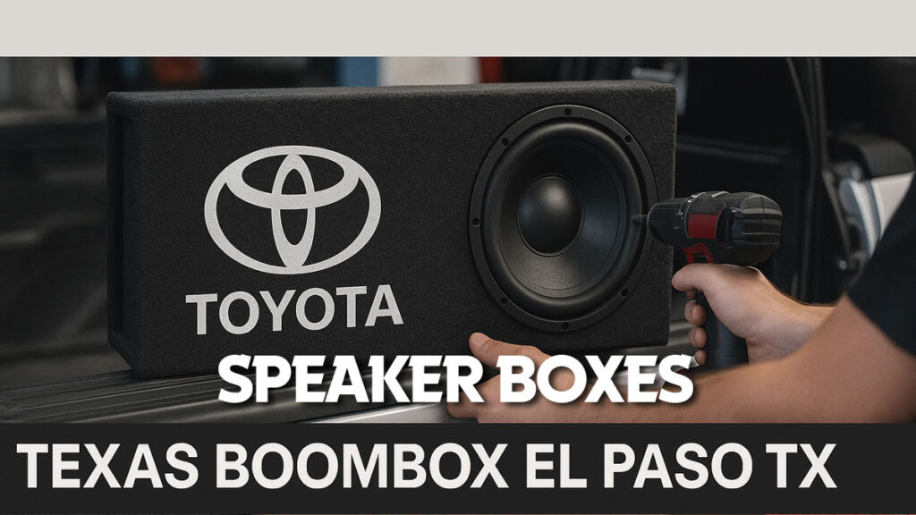 About Toyota Speaker Boxes Enclosures