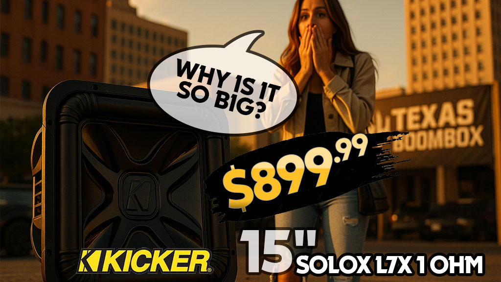 Kicker Solo X 15" El Paso Texas Boombox