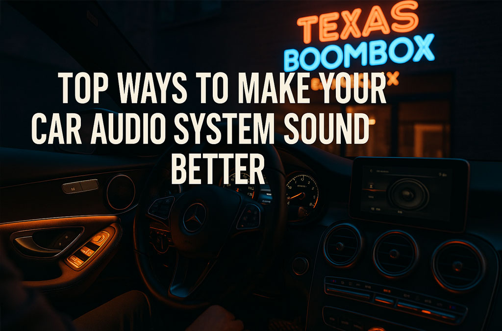 Top Ways to Make Your Car Audio System Sound Better in El Paso TX