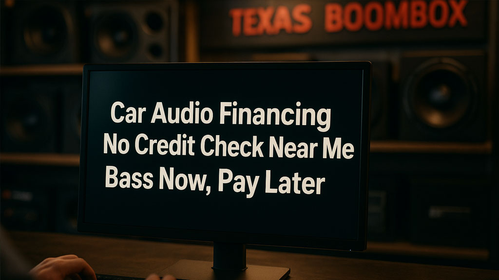 Car Audio Financing No Credit Check Near Me – Bass Now, Pay Later Without Stress
