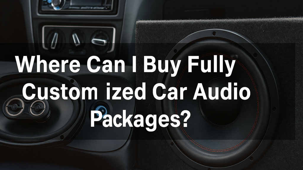 Where Can I Buy Fully Customized Car Audio Packages in El Paso?